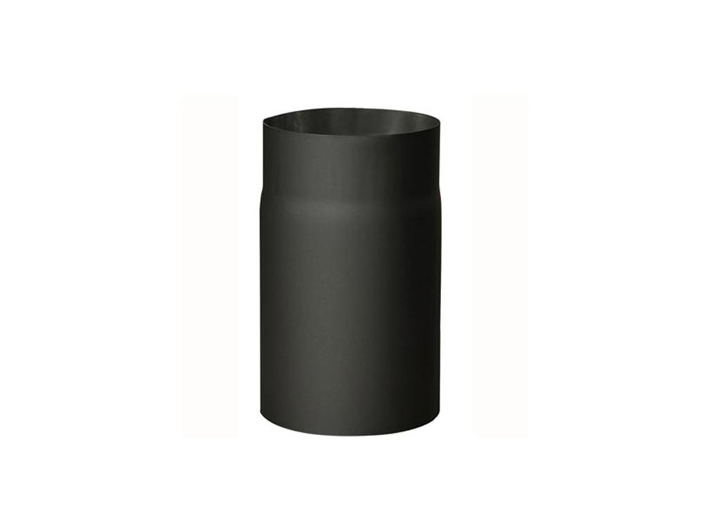 Füstcső 130 mm/250, 1,5 mm fal vastagságú, fekete