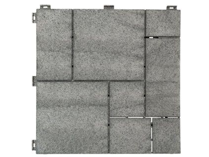 3508373 18 gumova dlazdice stone mosaic 30 x 30 cm seda