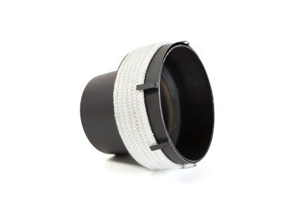 3510556 1 kominova redukce 150 180 mm delka 80 mm tloustka 2 mm cerna