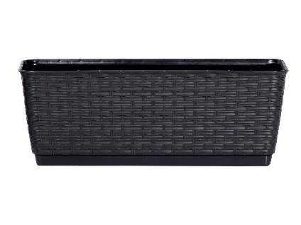 Akasztósarok tállal RATOLLA PW 49,2 x 17,2 cm, antracit