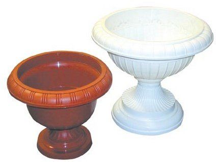 3450269 kvetinac s nohou amfora 34 cm hneda