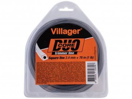 VILLAGER damil húr fűkaszához 2,7 mm x 15 m, négyzet alakú, duo core