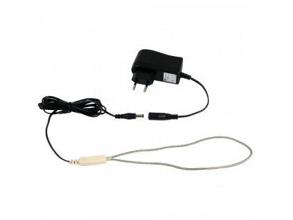 3544102 vyhrivaci topny kabel 12 v 12w s adapterem nerezove opleteni