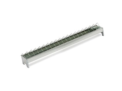 Horganyzott rácsos etető - csirkéknek - hossza 100 cm, szélessége 13 cm