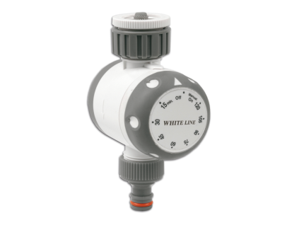 3547396 mechanicky regulator hodiny prutoku vody white line