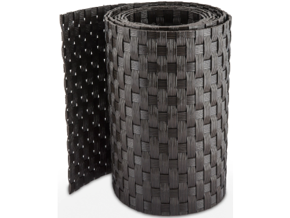 Kerítésöv rattan sötétbarna