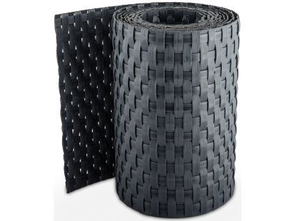 Kerítésöv rattan sötétszürke