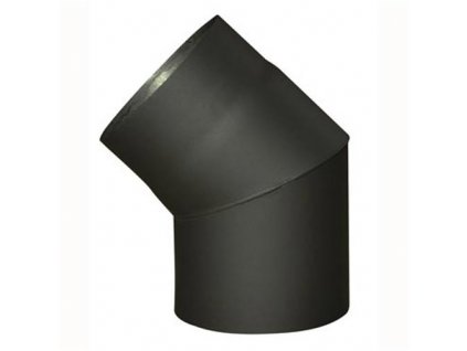 Füstcsőkönyök 150 mm/45°, 1,5 mm, fekete