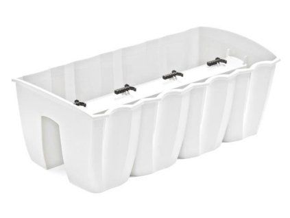3464159 truhlik na zabradli crown bily 58cm