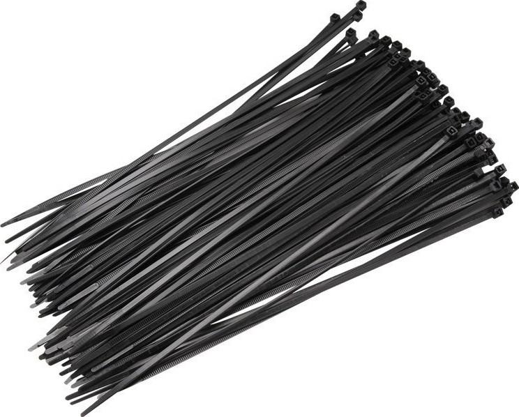 LEGI Rögzítő szalag 200 mm (100 db), fekete