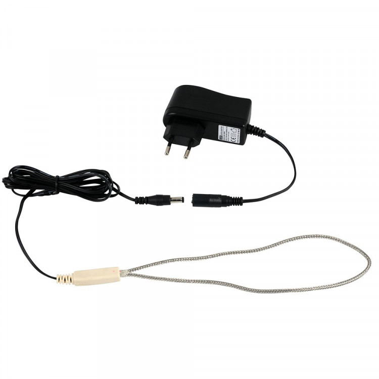 Agrofortel Fűtőkábel 12 V / 6W adapterrel, rozsdamentes acél fonással
