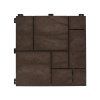3508376 10 gumova dlazdice stone mosaic hneda