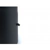 Vastag falú füstcső nyílással 150 mm/50 cm, 2 mm, fekete