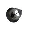Vastag falú füstcső nyílással 130 mm/50 cm, 2 mm, fekete