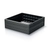 Magasított ágy BASE WOODY, antracit 75 x 75 x 25 cm