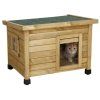 3544258 bouda kocici domecek rustica hneda 57 x 45 x 43 cm