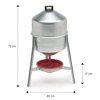 3544201 sifonova napajecka pro drubez objem 30 litru new giove pozink