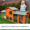 3513966 4 drevena kralikarna jince 2100x540x855 mm