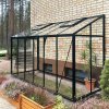 ARKEN Portico 1,6 x 3,9 m, 248 cm magas, 4 mm üveg - téglafalhoz