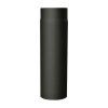 Füstcső pillangó szeleppel 160 mm/1000, 1,5 mm, fekete